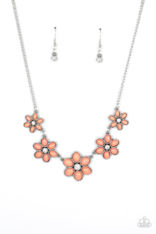 Papaprazzi Prairie Party - Orange Necklace