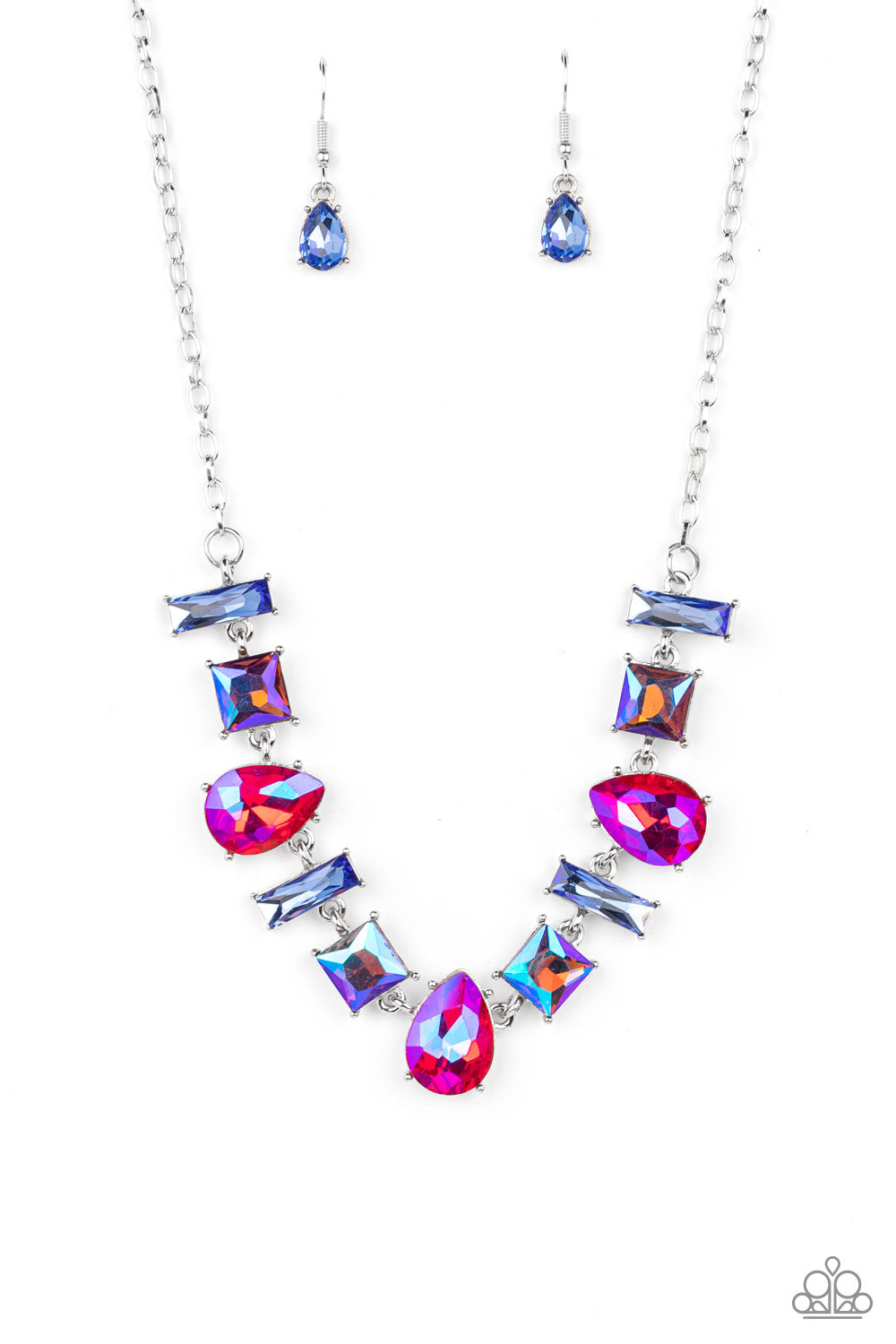 Paparazzi Interstellar Ice - Pink Necklace