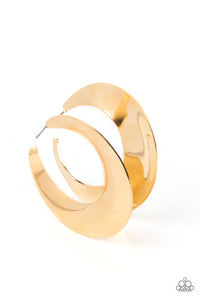 Paparazzi Power Curves - Gold Earrings