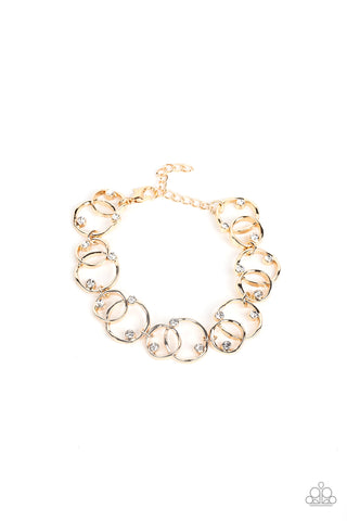 Paparazzi The Universe Revolves Around Me - Gold Bracelet
