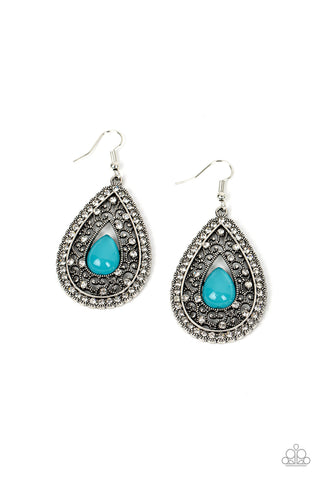 Paparazzi Cloud Nine Couture - Blue Earrings