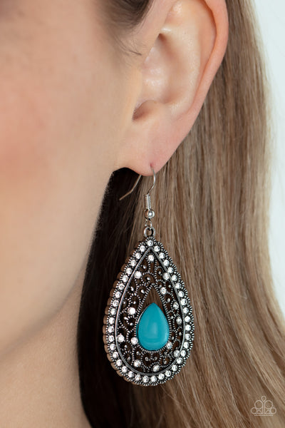 Paparazzi Cloud Nine Couture - Blue Earrings