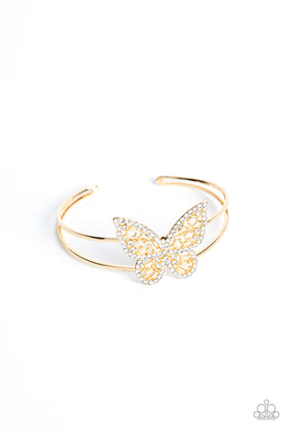 Paparazzi Butterfly Bella - Gold Bracelet