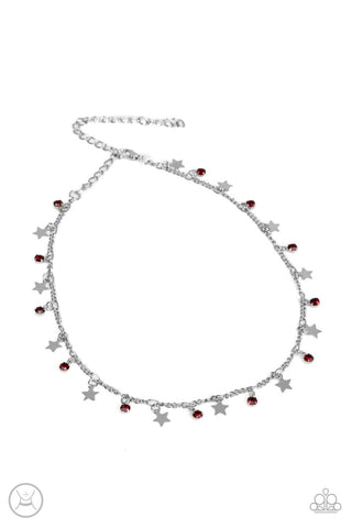 Paparazzi Little Lady Liberty - Red Necklace