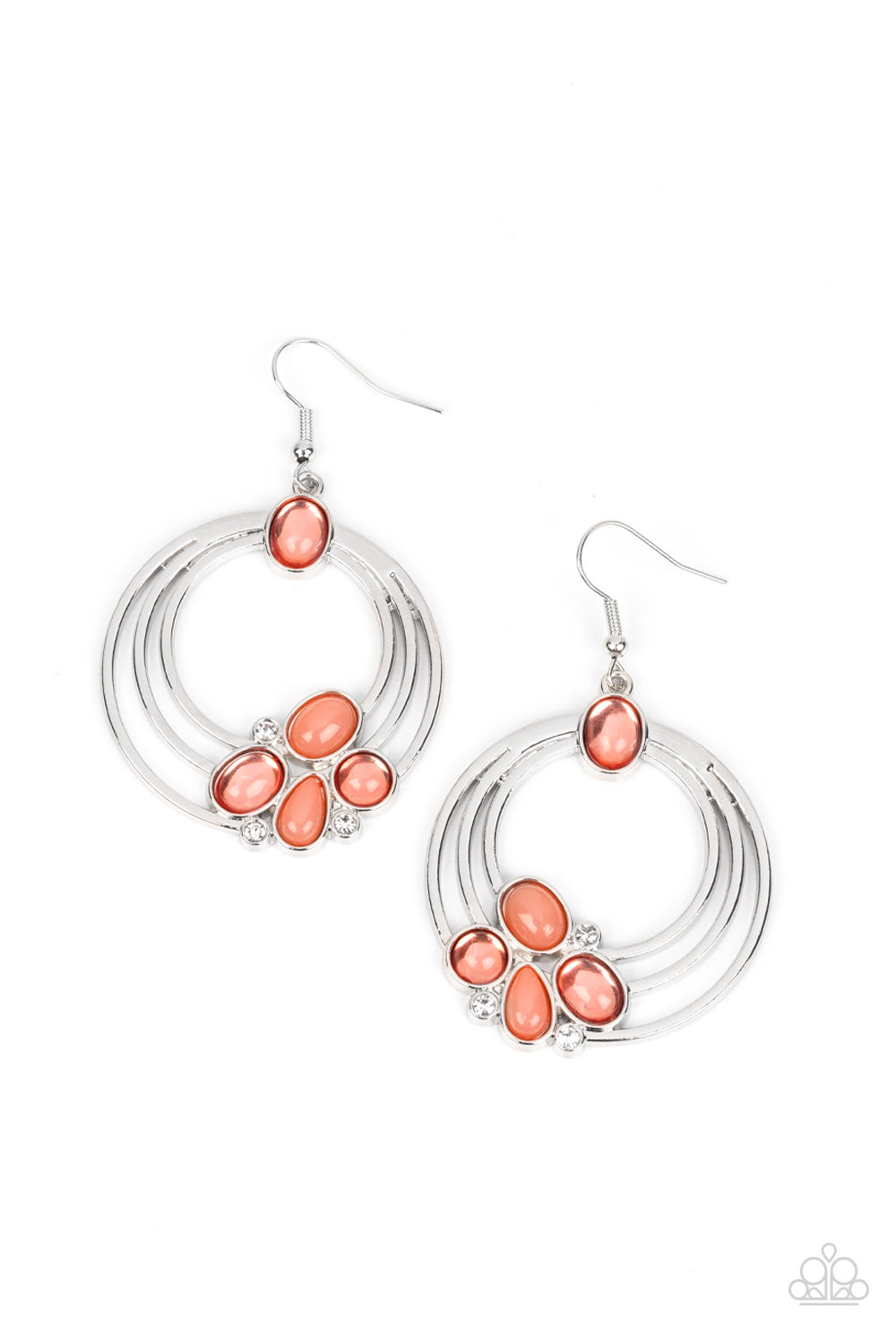 Paparazzi Dreamy Dewdrops - Orange Earrings