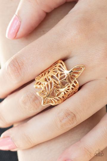 Paparazzi Banded Butterflies - Gold