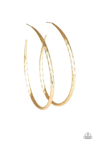 Paparazzi Fleek All Week - Gold Earrings