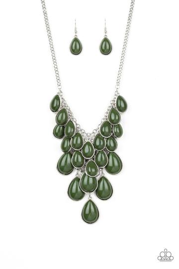 Paparazzi Shop 'Til You TEARDROP - Green