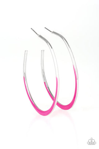 Paparazzi So Seren-DIP-itous - Pink Earrings