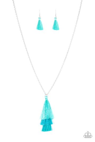 Paparazzi Triple The Tassel - Blue