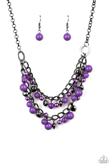 Paparazzi Watch Me Now - Purple Necklace