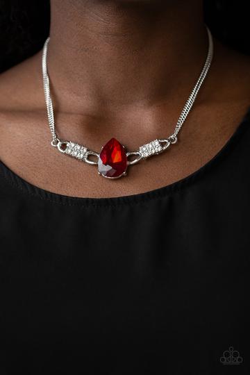 Paparazzi Way To Make An Entrance - Red Necklace