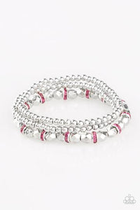 Paparazzi Let There BEAM Light - Pink Bracelet