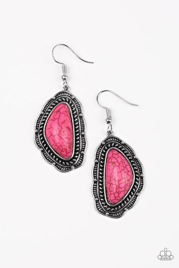 Paparazzi Santa Fe Soul - Pink Earrings