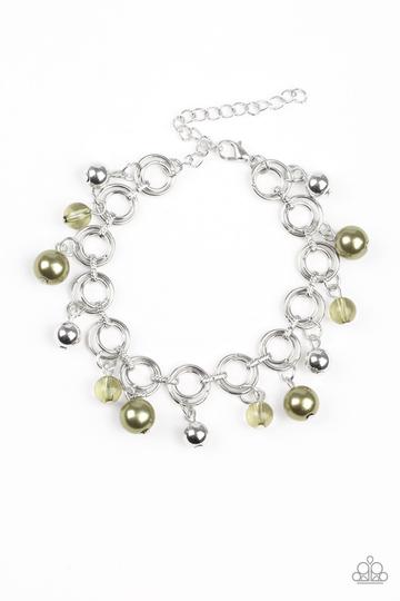 Paparazzi Fancy Fascination - Green Bracelet