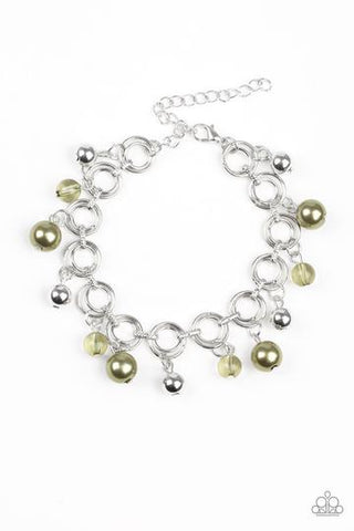 Paparazzi Fancy Fascination - Green Bracelet