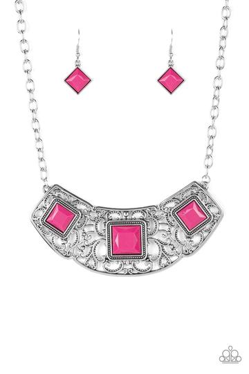 Paparazzi Feeling Inde-PENDANT - Pink