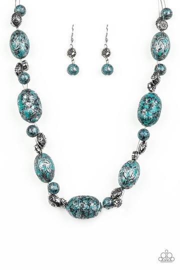 Paparazzi Gatherer Glamour - Blue Necklace
