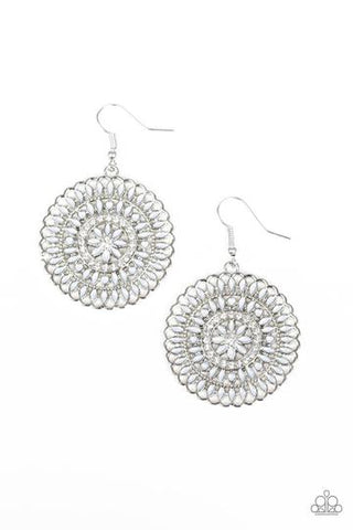 Paparazzi PINWHEEL and Deal - Silver Earrings