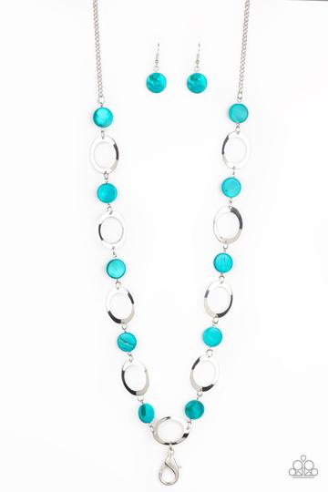 Paparazzi SHELL Your Soul - Blue Lanyard