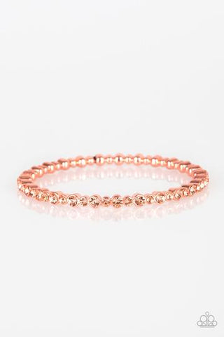 Paparazzi Seven Figure Fabulous - Copper Bracelet