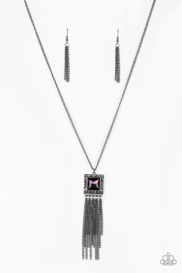 Paparazzi Shimmer Sensei - Purple Necklace
