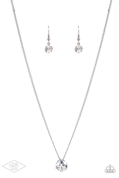 Paparazzi What A Gem - Gunmetal Necklace