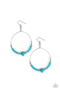 Paparazzi Retro Rural - Blue Earrings