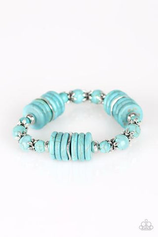 Paparazzi Sagebrush Serenade - Blue Bracelet