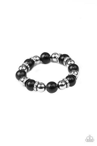 Paparazzi Ruling Class Radiance - Black Bracelet