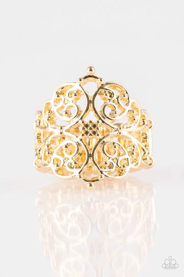 Paparazzi Victorian Valor - Gold