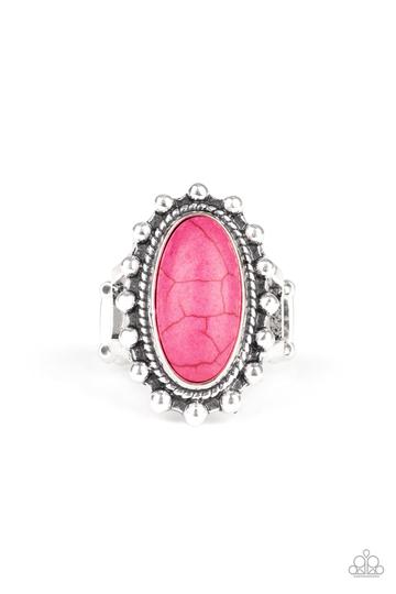 Paparazzi Mineral Movement - Pink Ring