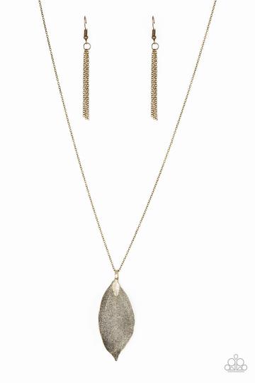 Paparazzi Fall Foliage - Brass Necklace