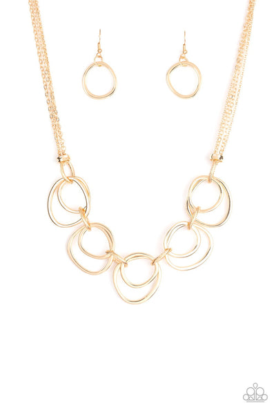 Paparazzi Asymmetrical Adornment - Gold