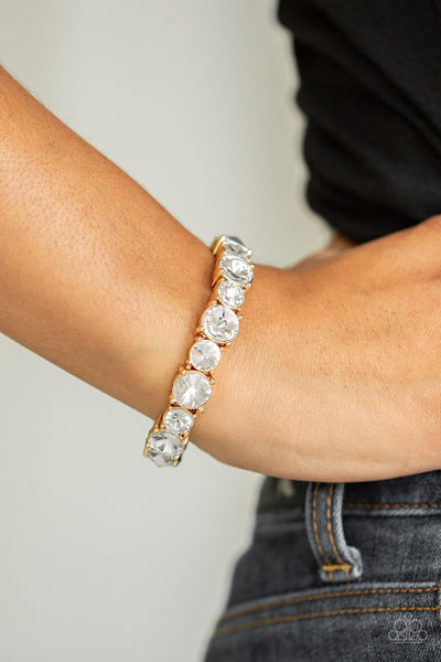 Paparazzi Born to BEDAZZLE - Gold Bracelet