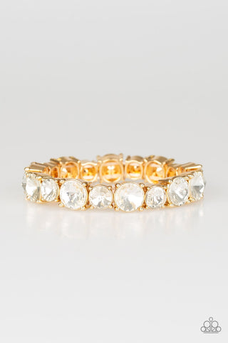 Paparazzi Born to BEDAZZLE - Gold Bracelet