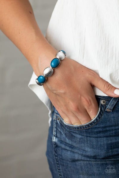 Paparazzi Decadently Dewy - Blue Bracelet