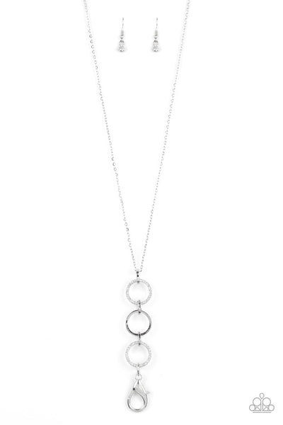 Paparazzi Diva In Diamonds Lanyard - White
