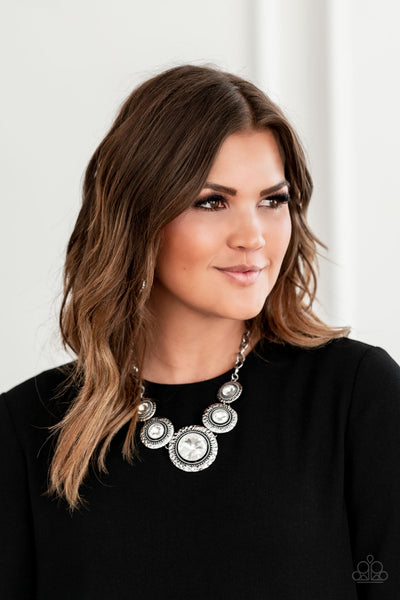 Paparazzi Global Glamour - White Necklace