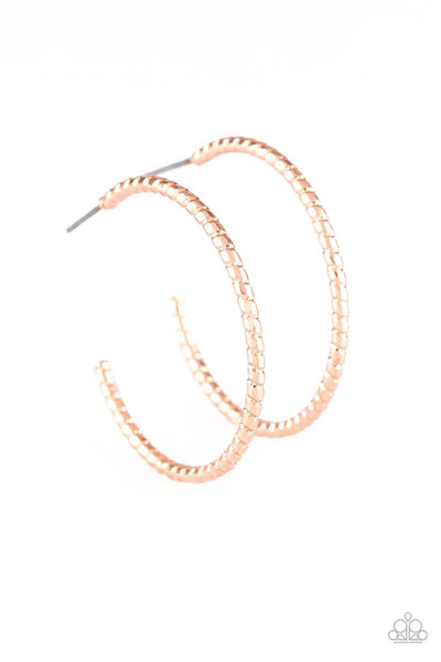 Paparazzi HOOP, Line, and Sinker - Rose Gold