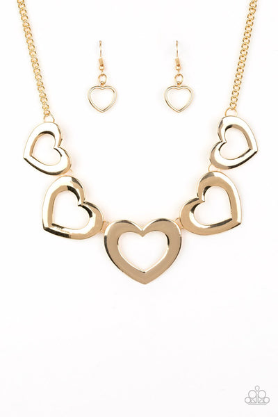 Paparazzi Hearty Hearts - Gold