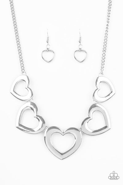 Paparazzi Hearty Hearts - Silver
