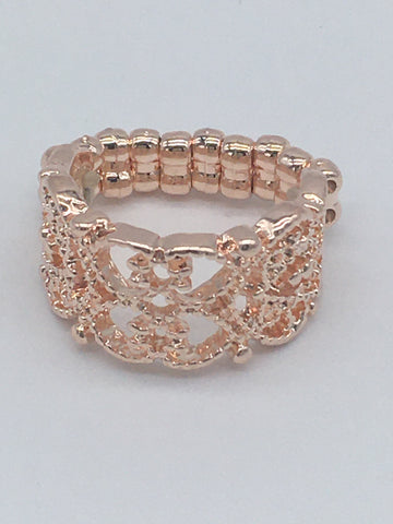 Paparazzi Tell Me How You Really Frill - Rose Gold Ring