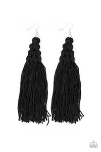 Paparazzi Magic Carpet Ride - Black Earrings