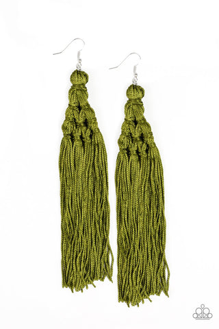 Paparazzi Magic Carpet Ride - Green Earrings