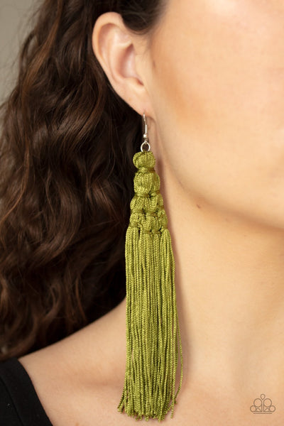Paparazzi Magic Carpet Ride - Green Earrings
