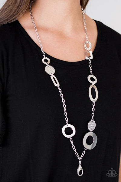 Paparazzi Metro Scene - Silver Lanyard