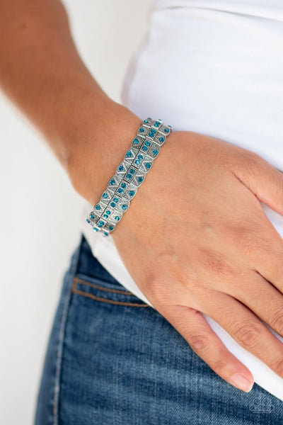 Paparazzi Modern Magnificence - Blue Bracelet