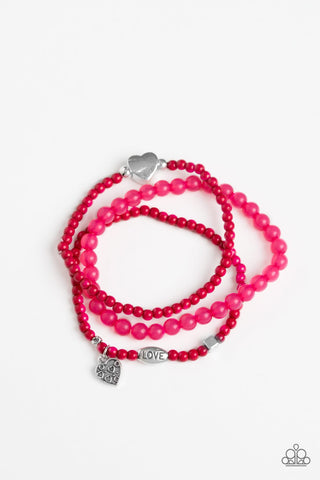 Paparazzi Really Romantic - Pink Bracelet