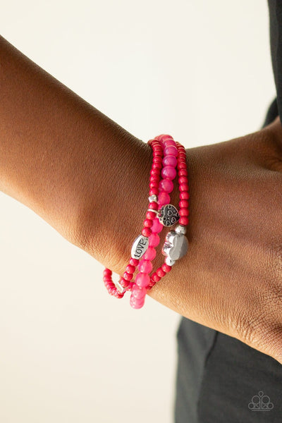 Paparazzi Really Romantic - Pink Bracelet